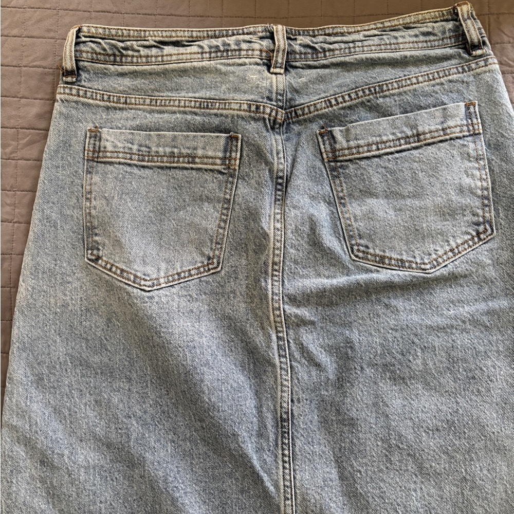 Habitual mid length denim Skirt with Pocket Detail women’s size 8 worn once - Picture 5 of 7
